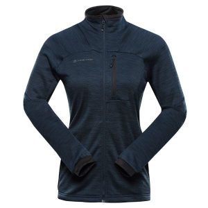 Bluza damska turystyczna szybkoschnąca Alpine Pro Onneca 3. Niebieskie bluzy Alpine Pro, bez wzorów, bez kaptura. W wyprzedaży za 299,00 zł.