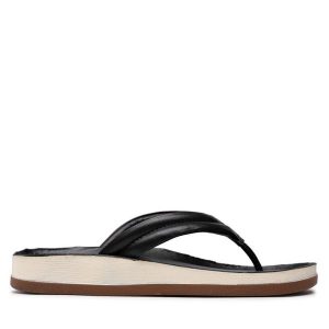 Japonki Bata. Czarne klapki Bata, bez wzorów, bez obcasa. Za 169,99 zł.