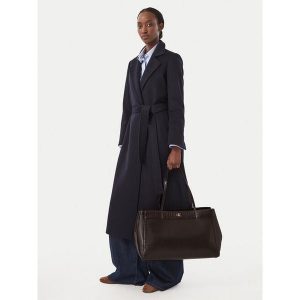 Torebka Calvin Klein. Brązowe shopper bag Calvin Klein, bez wzorów, bez dodatków. Za 749,99 zł.