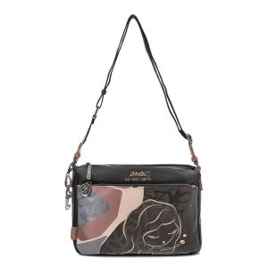 Brązowa Torebka Anekke Elegancka Listonoszka Damska. Brązowe listonoszki Anekke, bez wzorów, ze skóry ekologicznej, z nadrukiem, bez dodatków. Za 389,00 zł.