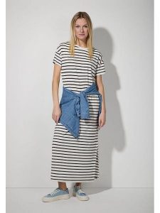 More & More Sukienka w kolorze biało-czarnym rozmiar: 38. Białe sukienki More & More, na co dzień, bez wzorów, bez kołnierzyka, bez ramiączek, maxi, proste. Za 185,32 zł.