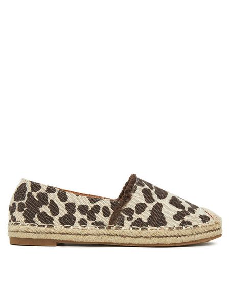 DeeZee Espadryle Q124-1 Brązowy. Brązowe espadryle DeeZee, bez wzorów, z materiału, bez obcasa. Za 99,99 zł.