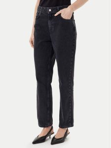 Liu Jo Jeansy UF5019 D4927 87456 Czarny Straight Fit. Czarne jeansy Liu Jo, bez wzorów, z bawełny. Za 459,99 zł.