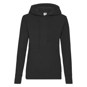 Bluza Damska Z Kapturem. Czarne bluzy FRUIT OF THE LOOM, m, bez wzorów, z kapturem. Za 104,99 zł.