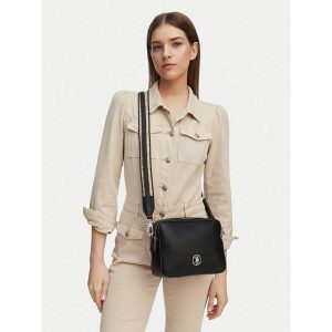 Torebka U.S. Polo Assn. Czarne listonoszki U.S. Polo Assn., bez wzorów, bez dodatków. Za 124,99 zł.