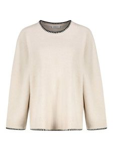 Sublevel Sweter w kolorze kremowym rozmiar: XS. Brązowe swetry oversize Sublevel, xs, bez wzorów, bez ramiączek. Za 48,16 zł.