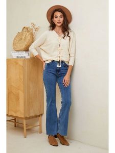 Soft Cashmere Kardigan w kolorze beżowym rozmiar: 34/36. Brązowe kardigany Soft Cashmere, bez wzorów, z kaszmiru, bez ramiączek. Za 104,99 zł.