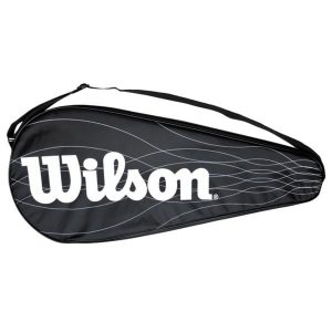 Torba sportowa unisex Wilson Cover Performance Racquet Bag pojemność 10 L. Białe torby podróżne i sportowe Wilson, bez wzorów. Za 65,00 zł.