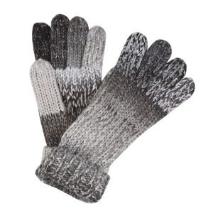 Damskie Rękawiczki Dzianinowe Frosty Gloves VI. Czarne rękawiczki Regatta, bez wzorów, z dzianiny. Za 42,99 zł.