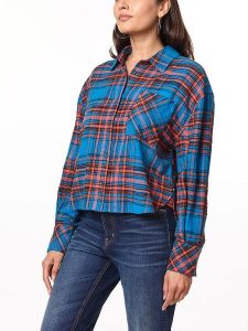 Scotch & Soda Koszula w kolorze niebiesko-czerwonym rozmiar: M. Czerwone koszule Scotch & Soda, m, bez wzorów, z bawełny, bez kołnierzyka, bez ramiączek. Za 105,38 zł.
