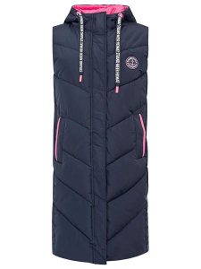 Zwillingsherz Kamizelka pikowana w kolorze granatowym rozmiar: XL. Niebieskie kamizelki Zwillingsherz, xl, bez wzorów, bez kołnierzyka, bez ramiączek, bez kaptura. Za 326,56 zł.
