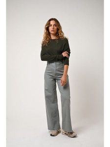 AUTHENTIC CASHMERE Kaszmirowy sweter "Ecrin" w kolorze khaki rozmiar: L. Brązowe swetry oversize AUTHENTIC CASHMERE, l, bez wzorów, z kaszmiru, bez ramiączek. Za 298,67 zł.