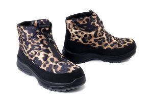 JOSEF SEIBEL 91855 PL76 104 schwarz-leo, botki damskie. Brązowe botki Josef Seibel, bez wzorów, bez obcasa, bez zapięcia. Za 347,91 zł.