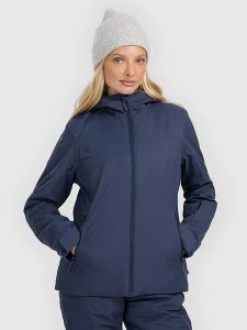 4F Kurtka narciarska w kolorze granatowym rozmiar: S. Niebieskie kurtki sportowe 4f, m, bez wzorów, bez kaptura, narciarskie. Za 183,15 zł.