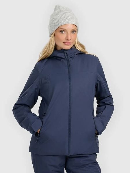 4F Kurtka narciarska w kolorze granatowym rozmiar: S. Niebieskie kurtki sportowe 4f, m, bez wzorów, bez kaptura, narciarskie. Za 183,15 zł.