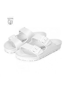 Avispas Klapki "Coachella" w kolorze białym rozmiar: 36. Białe klapki Avispas, bez wzorów, z otwartym noskiem, bez obcasa. Za 73,99 zł.