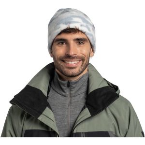 Czapka BUFF POLAR PRINTS BEANIE COMAT SNOW. Białe czapki Buff, bez wzorów, z polaru, sportowe. Za 130,09 zł.
