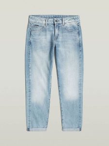 G-Star Dżinsy "Kate" - Boyfriend fit - w kolorze błękitnym rozmiar: W27/L30. Niebieskie jeansy G-Star, z aplikacjami, z bawełny. Za 254,74 zł.