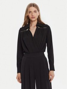 Rinascimento Body CFC0126182003 Czarny Regular Fit. Czarne body i gorsety Rinascimento, bez wzorów, z syntetyku. Za 389,99 zł.