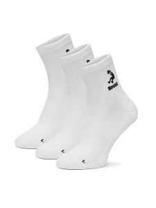 Shaq Skarpety krótkie AS_SHQ_H_001Z_SS25 (3-PACK) Biały. Białe skarpetki Shaq, bez wzorów, z bawełny. Za 44,99 zł.