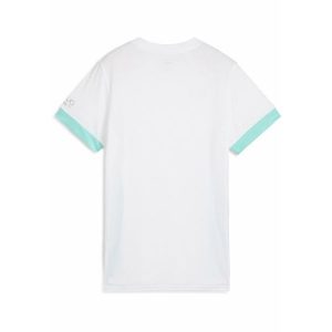 Damska koszulka do padla INDIVIDUAL PUMA White Purple Glimmer Aquatic Green. Białe bluzki Puma, xl, bez wzorów, klasyczne, bez kołnierzyka, bez ramiączek. Za 159,00 zł.