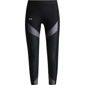 Under Armour COLOR BLOCKED Legginsy black/rhino gray/metallic silver. Czarne legginsy marki Under Armour, z elastanu. W wyprzedaży za 148,85 zł.