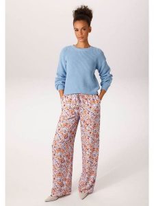 Aniston Spodnie w kolorze pomarańczowo-lawendowym rozmiar: 40. Różowe spodnie z wysokim stanem Aniston, bez wzorów, z materiału, z podwyższonym stanem. Za 173,99 zł.