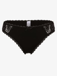 Lascana Stringi Kobiety Sztuczne włókno czarny, 36-38. Czarne stringi LASCANA, bez wzorów, z koronki. Za 69,95 zł.