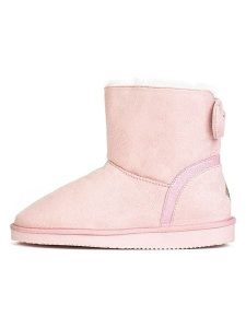 ISLAND BOOT Botki zimowe "Massey" w kolorze jasnoróżowym rozmiar: 36. Różowe botki Island Boot, na zimę, bez wzorów, z materiału, bez obcasa, bez zapięcia. Za 165,99 zł.
