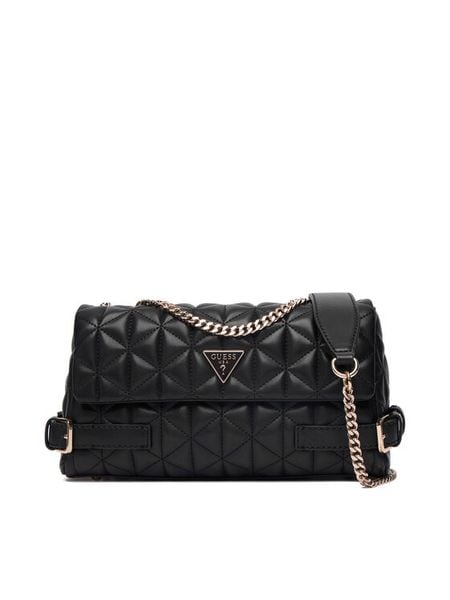 Guess Torebka Paisleigh HWQG98 83210 Czarny. Czarne torebki klasyczne Guess, z aplikacjami, ze skóry, bez dodatków. Za 589,99 zł.