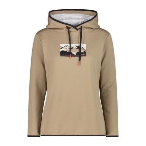 Bluza damska turystyczna CMP 34E3516. Brązowe bluzy CMP, l, bez wzorów, bez kaptura. Za 274,00 zł.