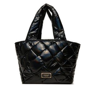 Torebka Monnari. Czarne shopper bag Monnari, bez wzorów, bez dodatków. Za 319,99 zł.
