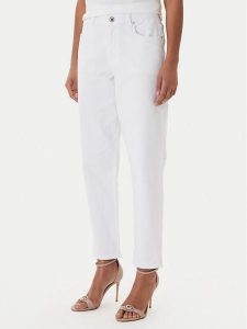 Fracomina Jeansy FP26SVD005W61501 Biały Slim Fit. Białe jeansy Fracomina, bez wzorów, z jeansu. Za 359,99 zł.