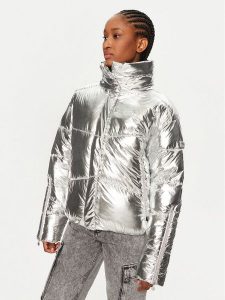 Frieda & Freddies Kurtka przejściowa 3743 Srebrny Regular Fit. Szare kurtki Frieda & Freddies, bez wzorów, z syntetyku, bez kaptura. Za 589,99 zł.