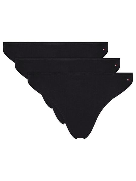 Tommy Hilfiger Komplet 3 par fig klasycznych UW0UW05753 Czarny. Czarne komplety bielizny TOMMY HILFIGER, bez wzorów, z bawełny. Za 89,99 zł.