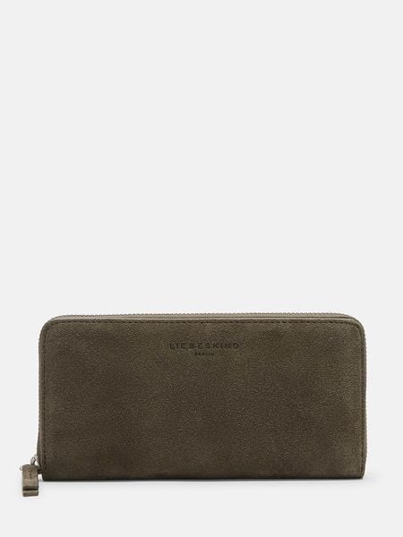 Liebeskind Berlin Skórzany portfel w kolorze khaki - 19 x 9 x 2 cm rozmiar: onesize. Brązowe portfele Liebeskind Berlin, bez wzorów, z materiału. Za 261,67 zł.