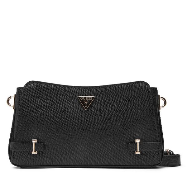 Torebka Guess. Czarne listonoszki Guess, z aplikacjami, bez dodatków. Za 339,99 zł.