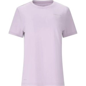 Damski jersey Endurance Vista V2. Fioletowe koszulki sportowe ENDURANCE, bez wzorów, z jersey, bez ramiączek, do biegania. Za 158,00 zł.