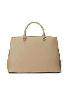 LAUREN RALPH LAUREN Torebka Hanna 431898556023 Beżowy. Brązowe kuferki Lauren Ralph Lauren, bez wzorów, ze skóry, bez dodatków. Za 939,99 zł.