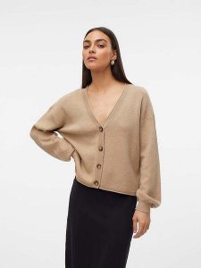Vero Moda Kardigan w kolorze karmelowym rozmiar: M. Brązowe kardigany Vero Moda. Za 100,99 zł.