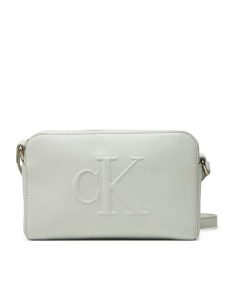 Calvin Klein Jeans Torebka Sculpted Ew Camera Bag20 LV04K3036G Szary. Szare listonoszki Calvin Klein Jeans, bez wzorów, z jeansu, bez dodatków. Za 179,99 zł.