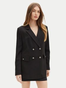 Guess Marynarka W5RN49 WGX02 Czarny Regular Fit. Czarne marynarki i żakiety Guess, l, z aplikacjami, z syntetyku. Za 409,99 zł.