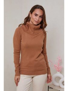 Soft Cashmere Golf w kolorze jasnobrązowym rozmiar: 38/40. Brązowe golfy Soft Cashmere, bez wzorów, z kaszmiru. Za 100,99 zł.