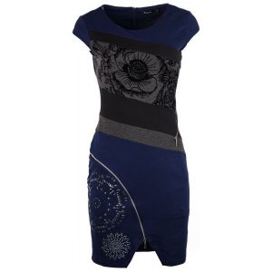 Desigual Sukienka Damska Candela M Ciemny Niebieski. Sukienki marki Desigual. W wyprzedaży za 314,00 zł.