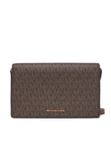 MICHAEL Michael Kors Torebka Jet Set 32T4GJ6C6B Brązowy. Brązowe listonoszki MICHAEL Michael Kors, bez wzorów, ze skóry, bez dodatków. Za 599,99 zł.
