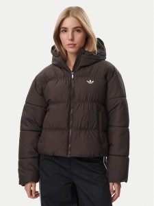 Adidas Kurtka zimowa KR9559 Brązowy ciemny Loose Fit. Brązowe kurtki ADIDAS, na zimę, m, bez wzorów, z syntetyku, bez kaptura. Za 569,99 zł.