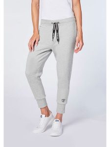 Chiemsee Spodnie dresowe "Levu" w kolorze jasnoszarym rozmiar: XL. Szare spodnie dresowe Chiemsee, xl, bez wzorów, z bawełny. Za 86,99 zł.