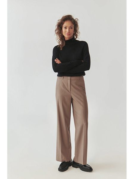 TATUUM Spodnie "Masda 2" w kolorze brązowym rozmiar: 36. Brązowe spodnie z wysokim stanem Tatuum, bez wzorów, z materiału, z podwyższonym stanem. Za 274,10 zł.