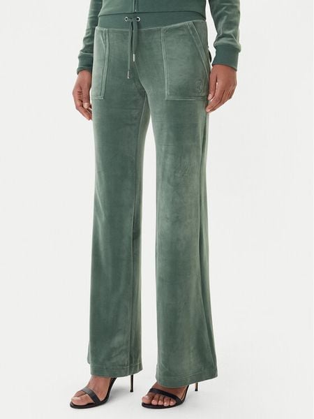 Juicy Couture Spodnie dresowe Layla JCSEBJ001 Zielony Flared Leg. Zielone spodnie dresowe Juicy Couture, s, bez wzorów, z dresówki. Za 349,99 zł.