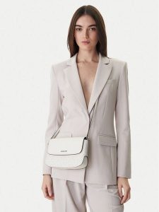 MICHAEL Michael Kors Torebka 32R6S0XC1B Biały. Białe torebki klasyczne MICHAEL Michael Kors, bez wzorów, ze skóry, bez dodatków. Za 669,99 zł.